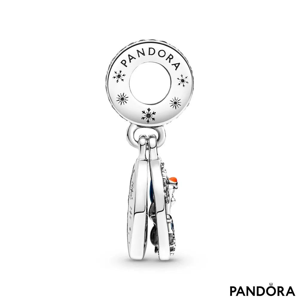 Frozen Snow Olaf Double Dangle Charm