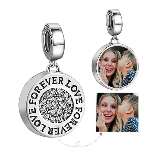 Personalized Custom Photo Round Charm