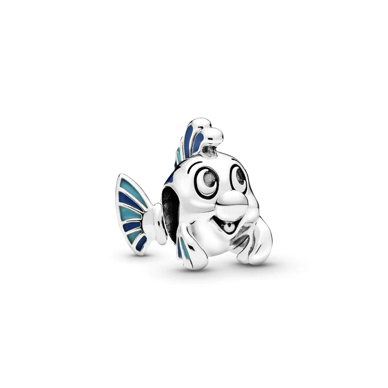 Little Flounder Fish Enamel Charm