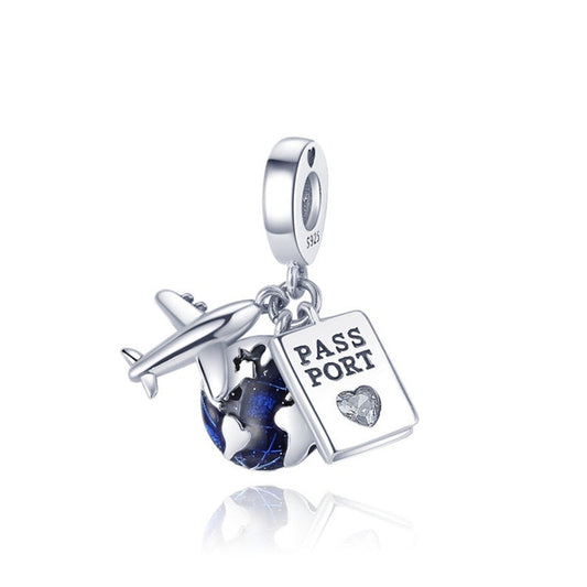 I Love to Travel Dangle Charm