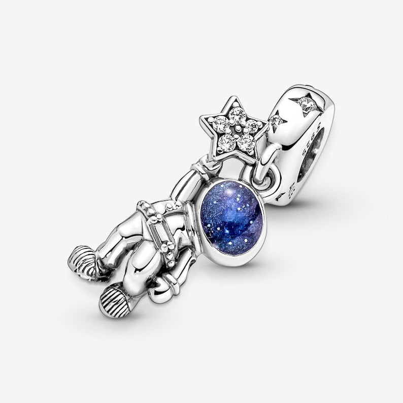 Astronaut in the galaxy dangle charm