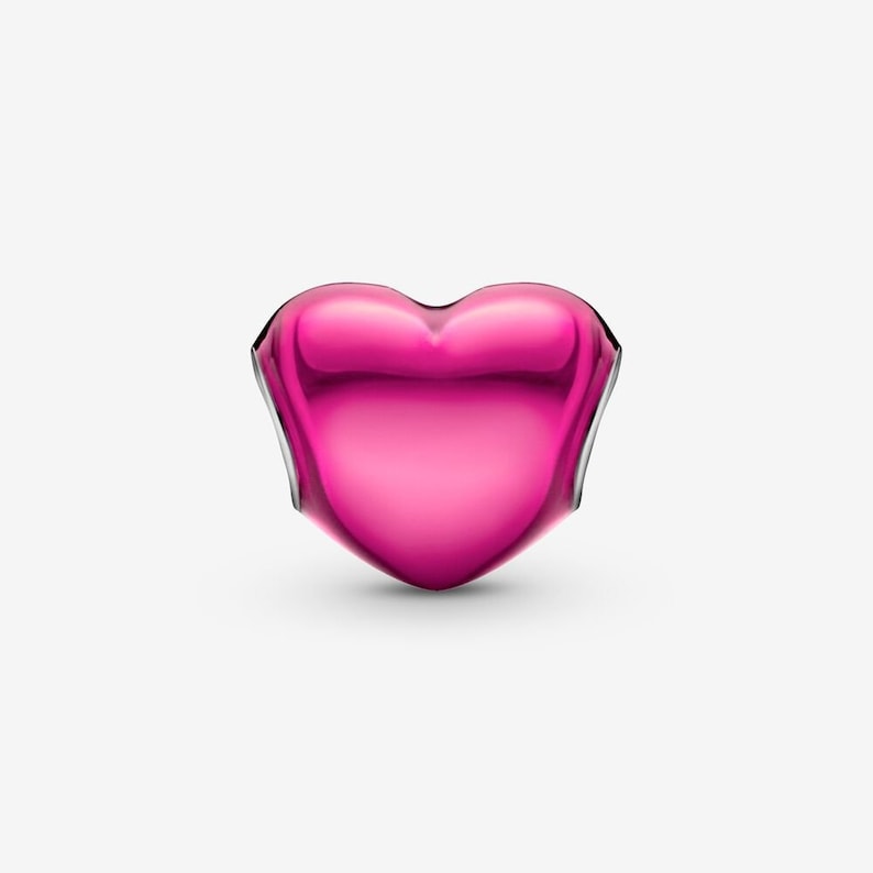 Metallic Heart Charm