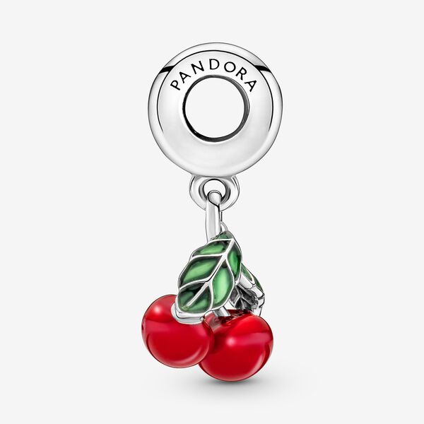 Asymmetrical Cherry Fruit Dangle Charm